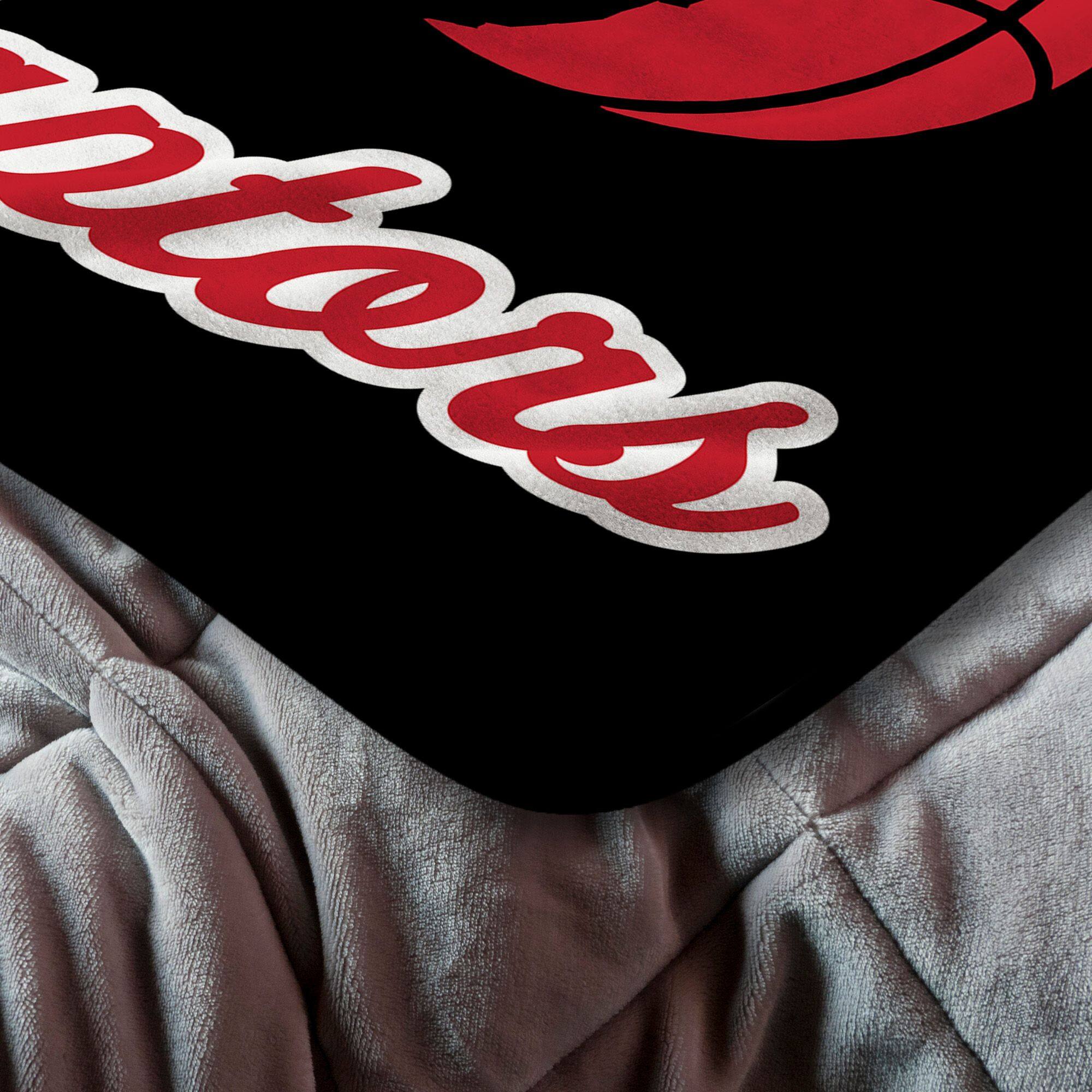 Alt View 1. Sweet Home Collection - NBA Toronto Raptors 46" x 60" Microfiber Plush Throw Blanket - Black.