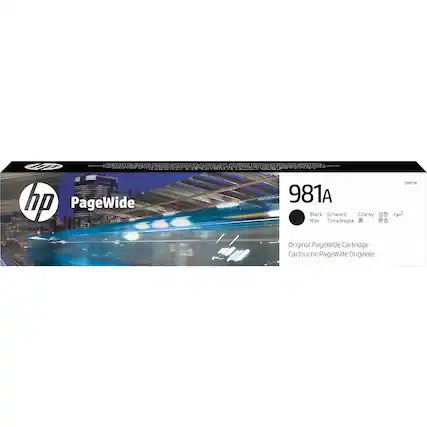 4 hp PageWide 981A Black Schwarz Czarny Noir Tinta Negra
Original PageWide Cartridge Cartouche PageWide Originale