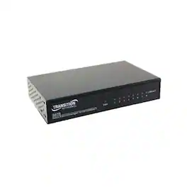Transition Networks - S8TB Unmanaged 8-Port Gigabit Switch - Metallic