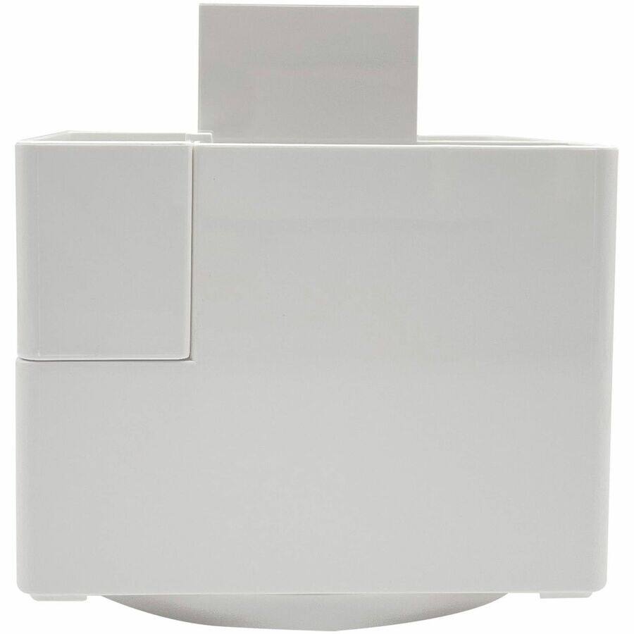 Left. Business Source - Business Source Modular Rotatable Pen Cup 6 Compartment 5.10 x 4.70 x 4.70 Modular Sturdy White - White.