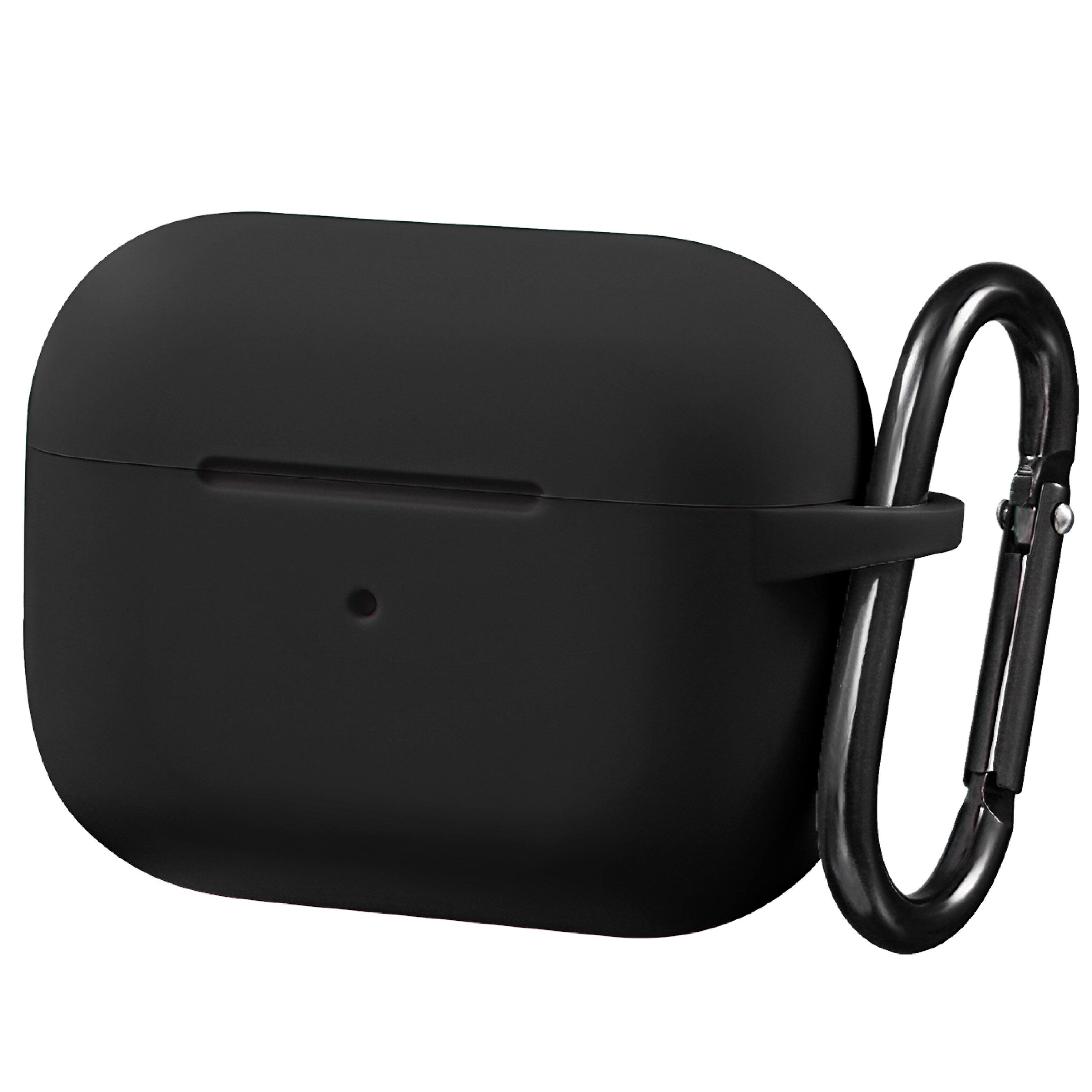 Left. Vena - Silicone Case for Apple AirPods Pro 2 Case, Protective Cover Compatible with MagSafe AirPods Pro 2nd Generation, Black - Black.