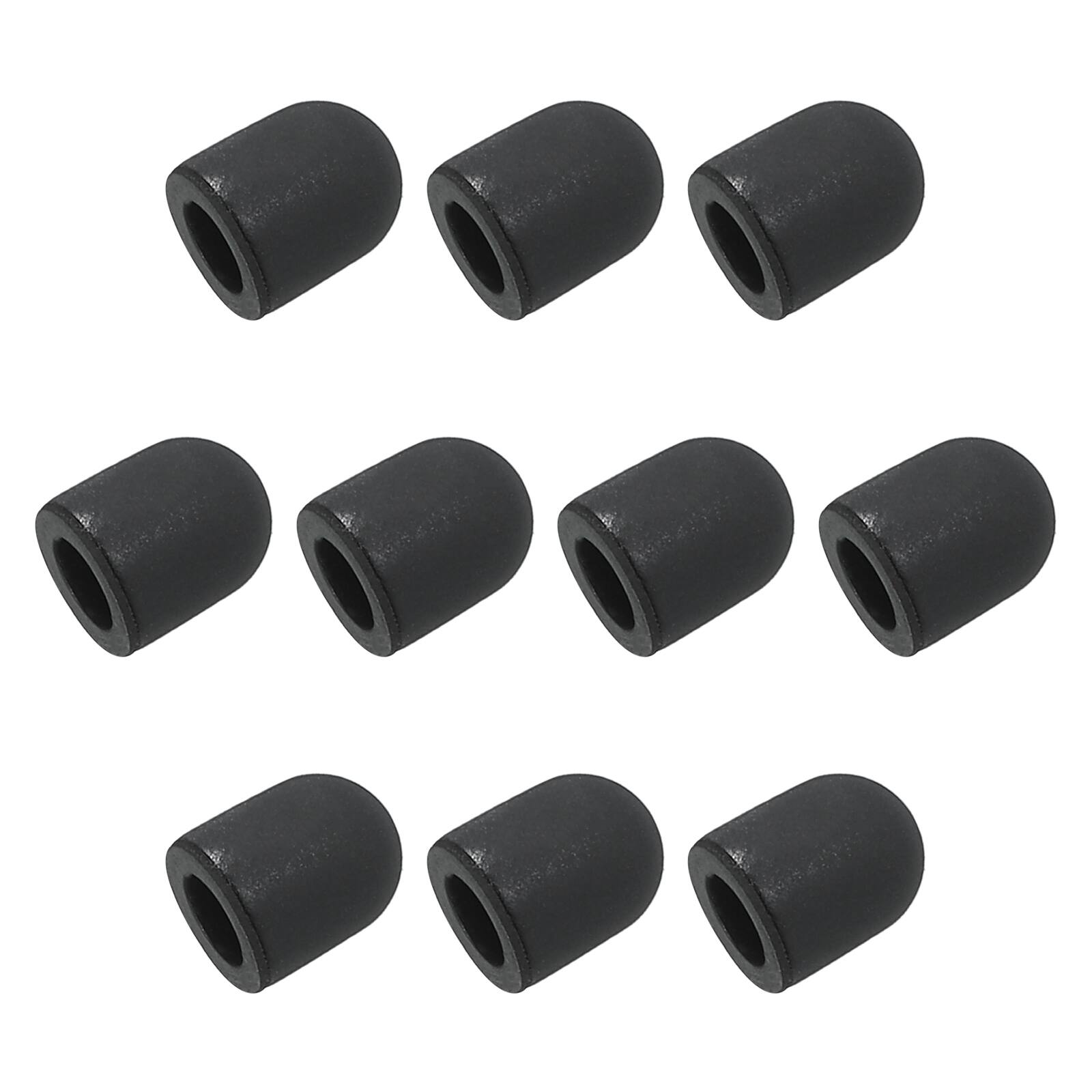 Front. Unique Bargains - 50pcs 5mm Conductive Rubber Fine Tips Soft Universal Replacement for Capacitive Touch Screen Stylus Pen - Black.