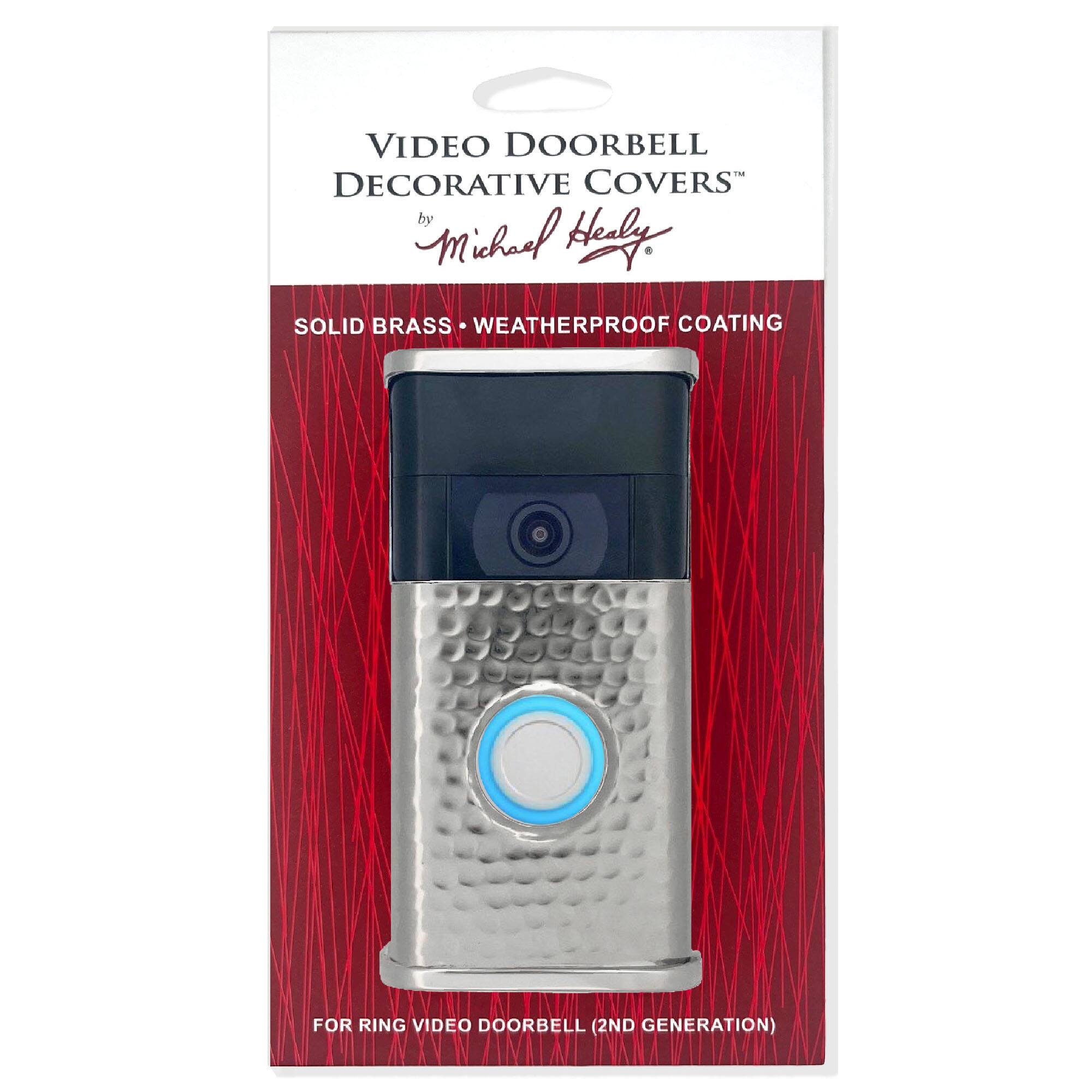 VIDEO DOORBELL DECORATIVE COVERS  
by Michael Healy  

SOLID BRASS • WEATHERPROOF COATING  

FOR RING VIDEO DOORBELL (2ND GENERATION)