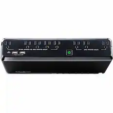 BATTERY SUPPORTED AND SURGE PROTECTED OUTLETS
SURGE PROTECTED OUTLETS
USB CHARGER 2.4A
CyberPower
700VA