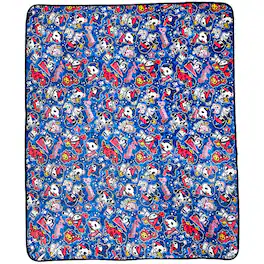 tokidoki - Atlanta Braves 60" x 50" Plush Blanket - Multicolor