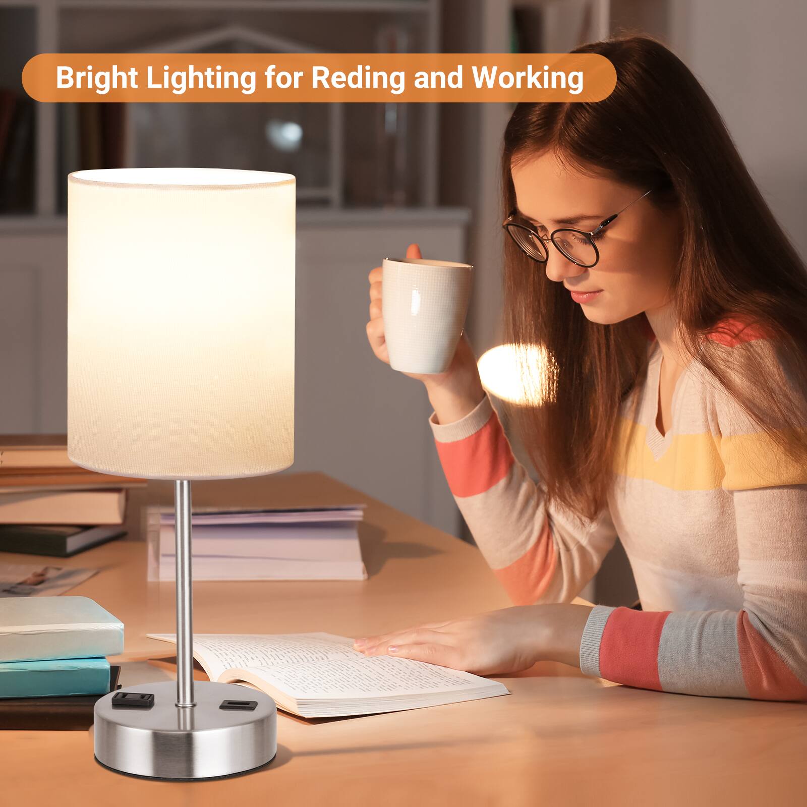 Bright Lighting for Reading and Working