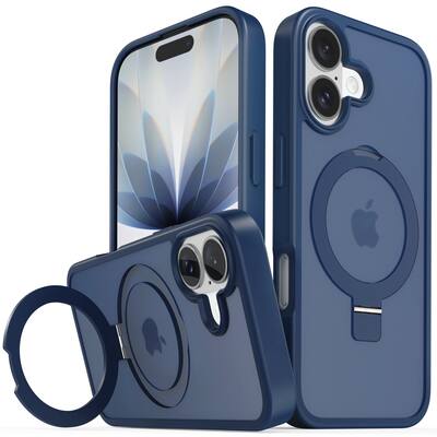 Vena For Apple iPhone 17 Case Magsafe, Magnetic Ring Kickstand, Shockproof Translucent Back Slim Protective Phone Case Blue VN2475VJ - Best Buy Vena For Apple iPhone 17 Case Magsafe, Magnetic Ring Kickstand, Shockproof Translucent Back Slim Protective Phone Case Blue VN2475VJ - Best Buy