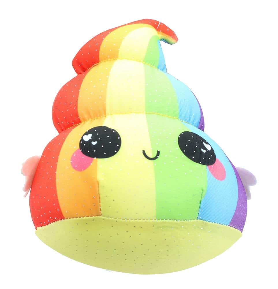 Seven20 - Glitter Galaxy 6-Inch Poop Collectible Plush - Rainbow
