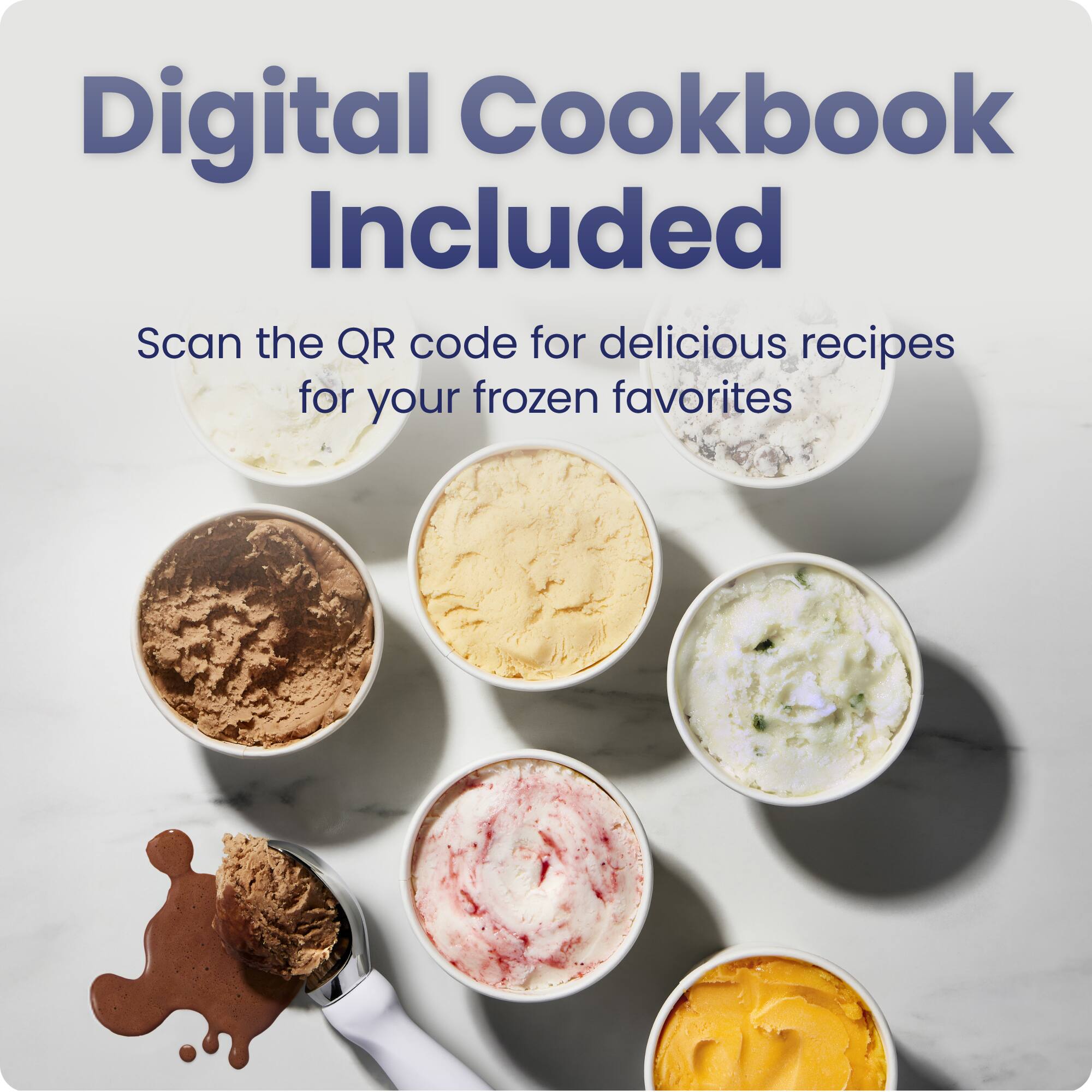 Digital Cookbook Included

Scan the QR code for delicious recipes for your frozen favorites