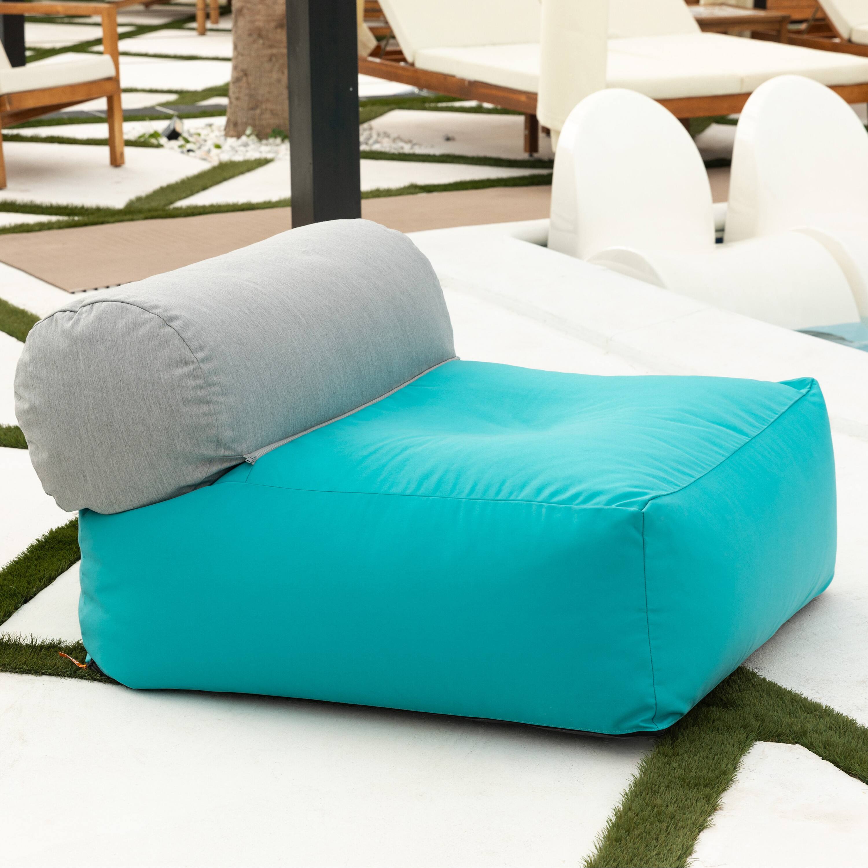 Alt View 2. Jaxx - Jaxx Tybee Large Outdoor Lounge w/ Bolster - Sunbrella Cancun - Cancun.