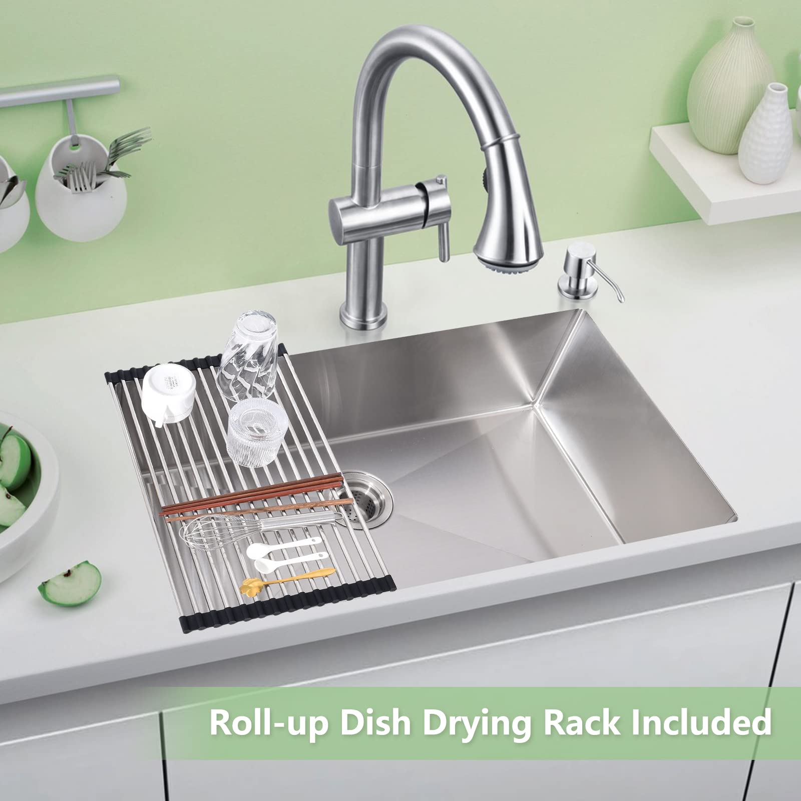 Roll-up Dish Drying Rack Included