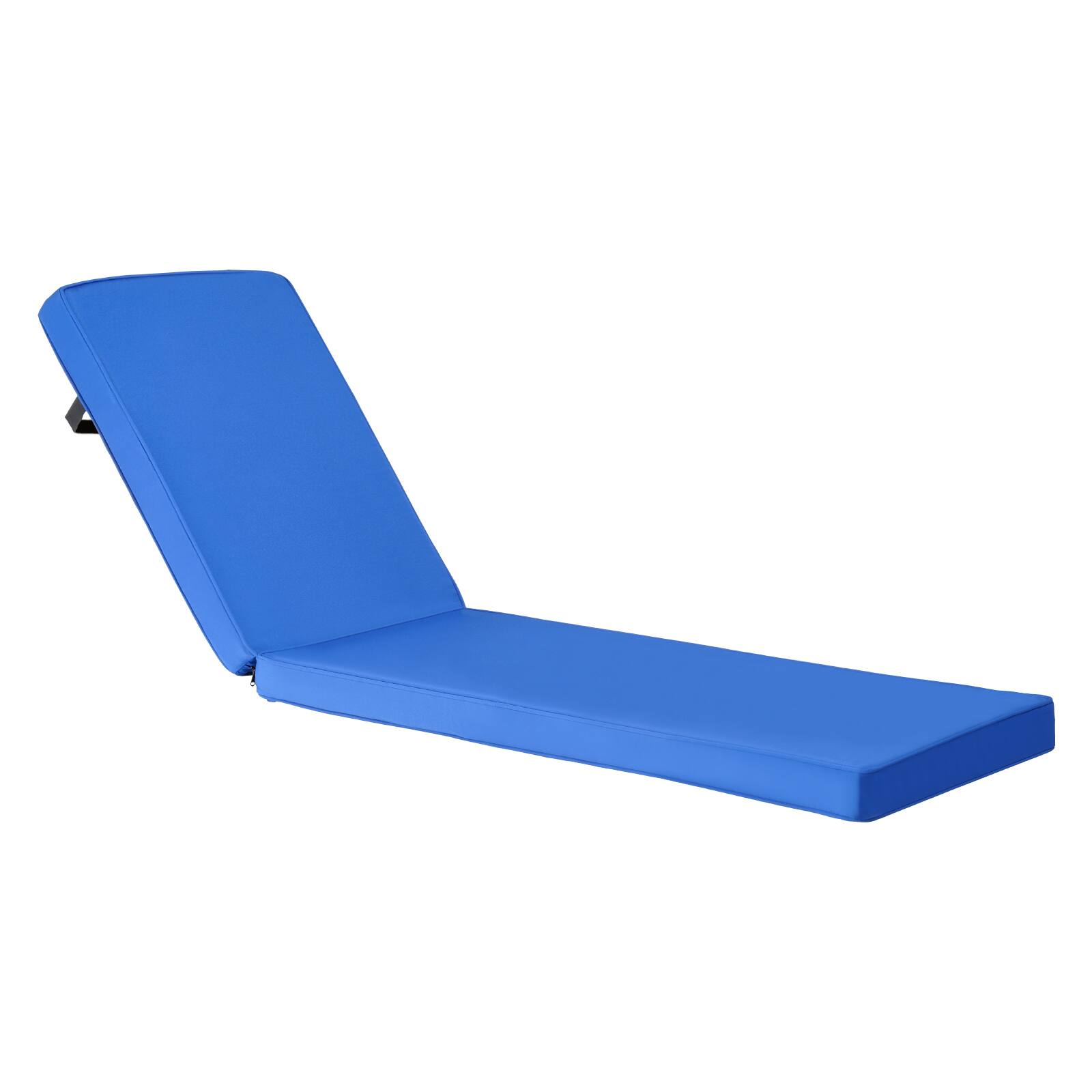 Front. VEVOR - Chaise Lounge Cushion,72x21x3in,Outdoor Lounge Chair Cushions,Waterproof & Fade-Resistant,Replacement Cushions with Ties - Blue.
