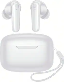 SKRAN - Wireless Earbuds Bluetooth 5.4 Headphones - 60H Playtime Deep Bass Stereo Ear Buds with Mic,Lightweight In Ear Earphones - White