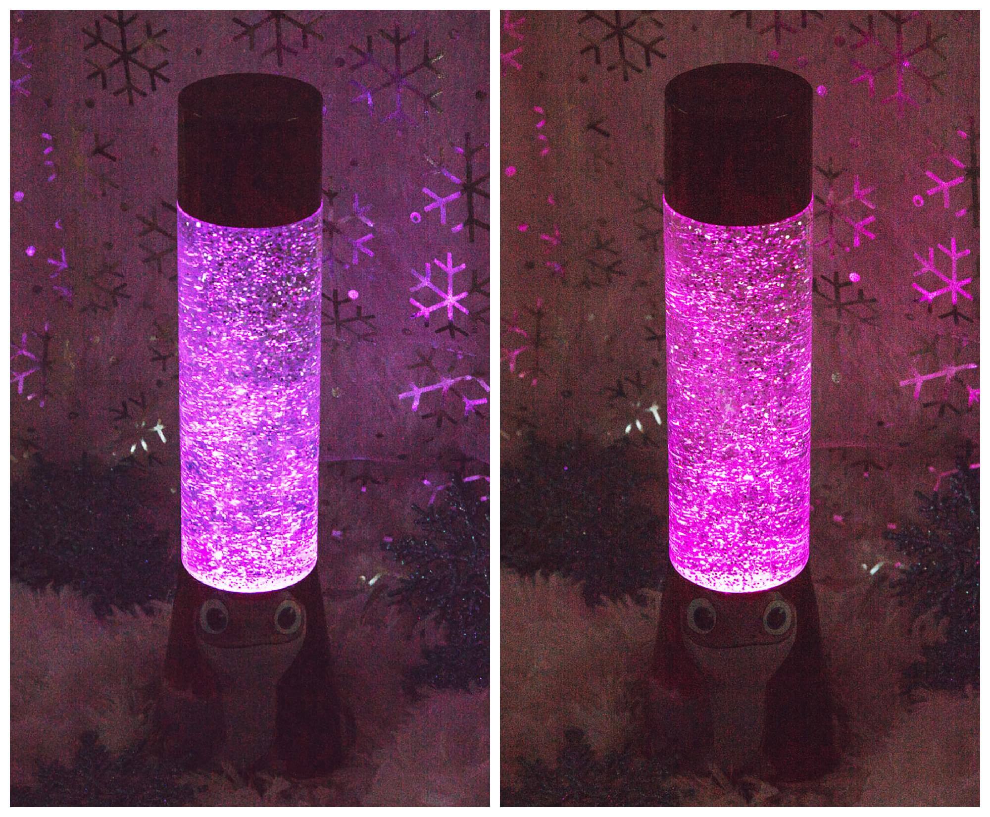 Alt View 3. Ukonic - Disney Frozen 2 Bruni Salamander Glitter Motion Lamp | 12 Inches Tall - Purple.
