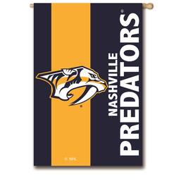 Evergreen Enterprises - Nashville Predators 28" x 44" Double-Sided Embellish House Flag - Multicolor