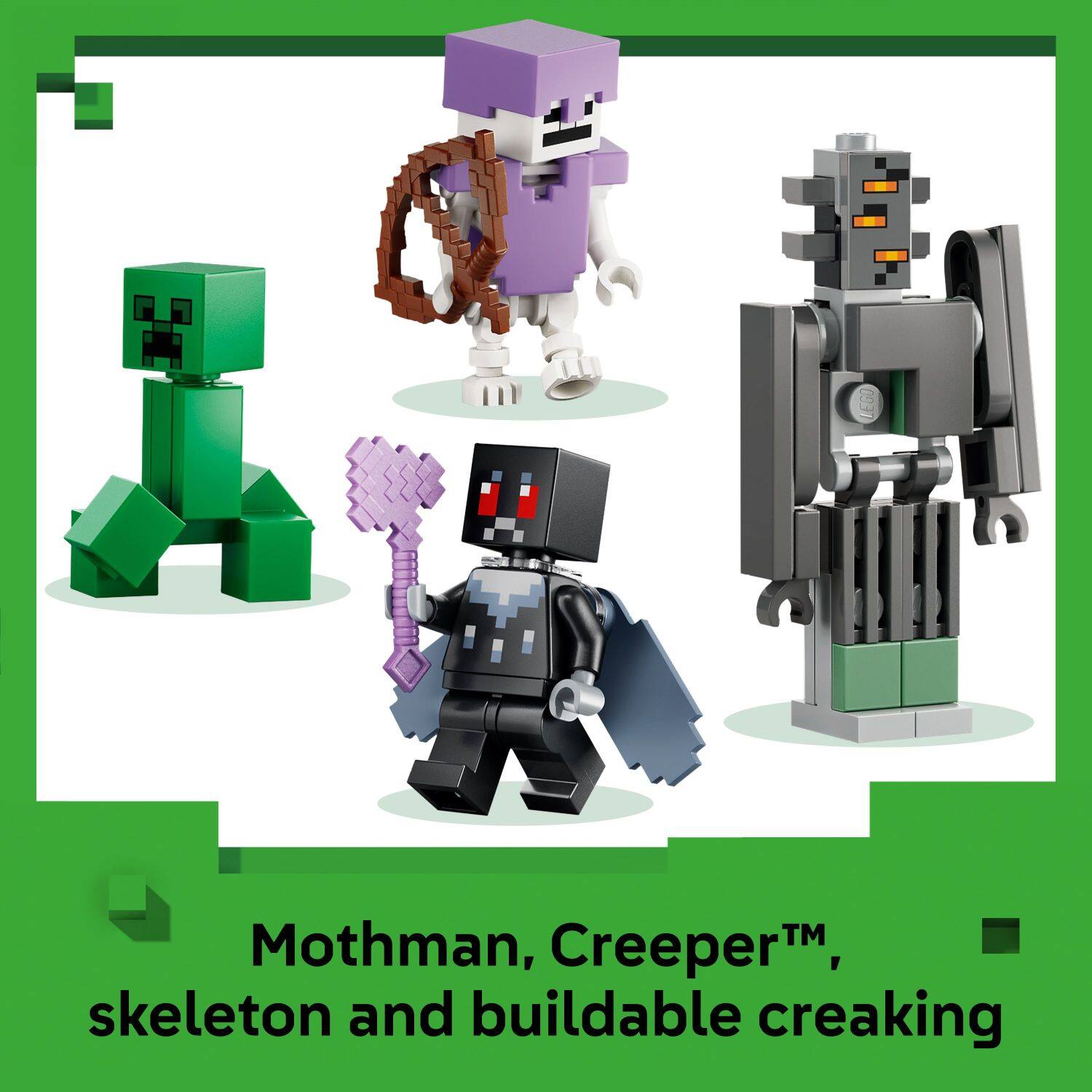 Mothman, Creeper™, skeleton and buildable creaking