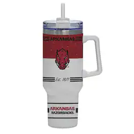 Indigo Falls - Arkansas Razorbacks 40oz. Rocky Vintage Tumbler - White