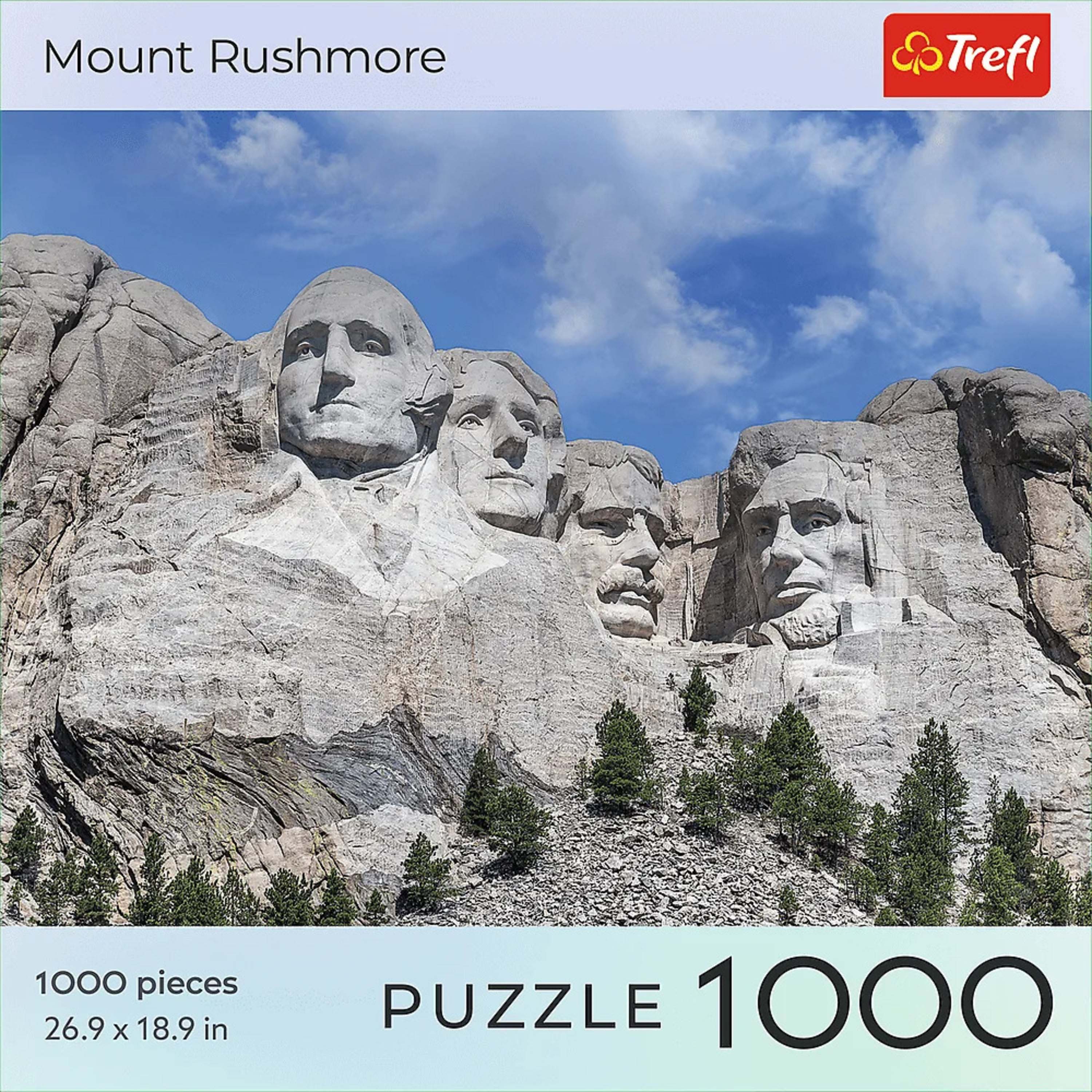 Mount Rushmore

Trefl

1000 pieces 26.9 x 18.9 in

PUZZLE 1000