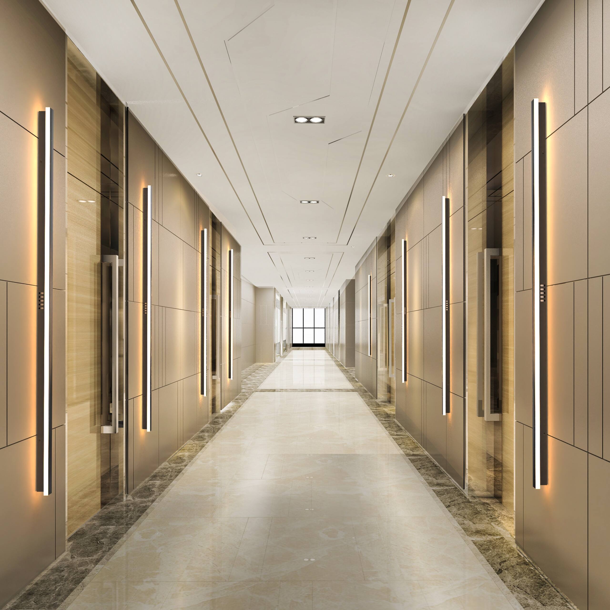 Alt View 2. LEEKI - Modern Outdoor LED Linear Wall Sconce – Warm White 3000K, Waterproof IP65, Aluminum Energy-Saving Fixture - Black.