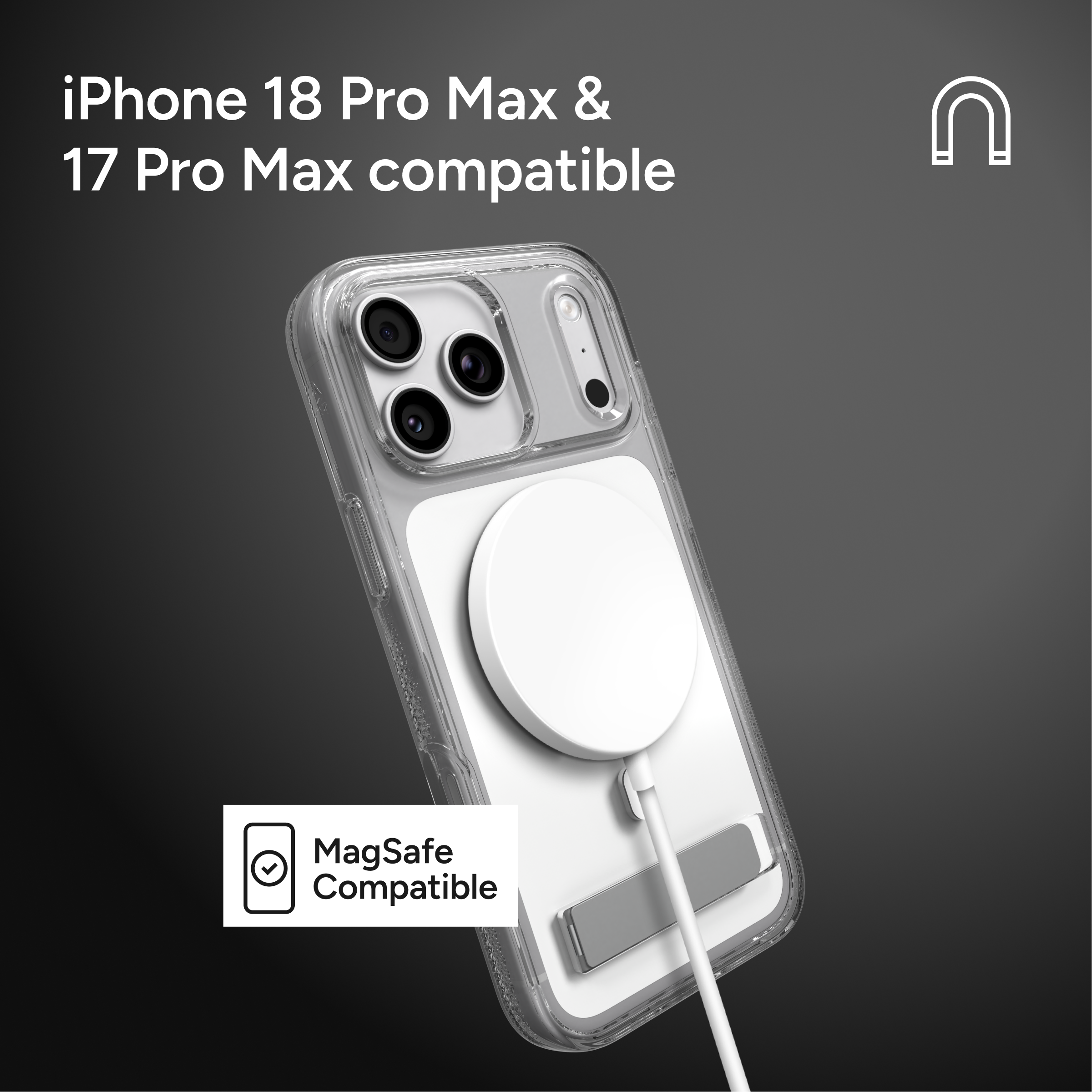 iPhone 18 Pro Max & 17 Pro Max compatible

MagSafe Compatible