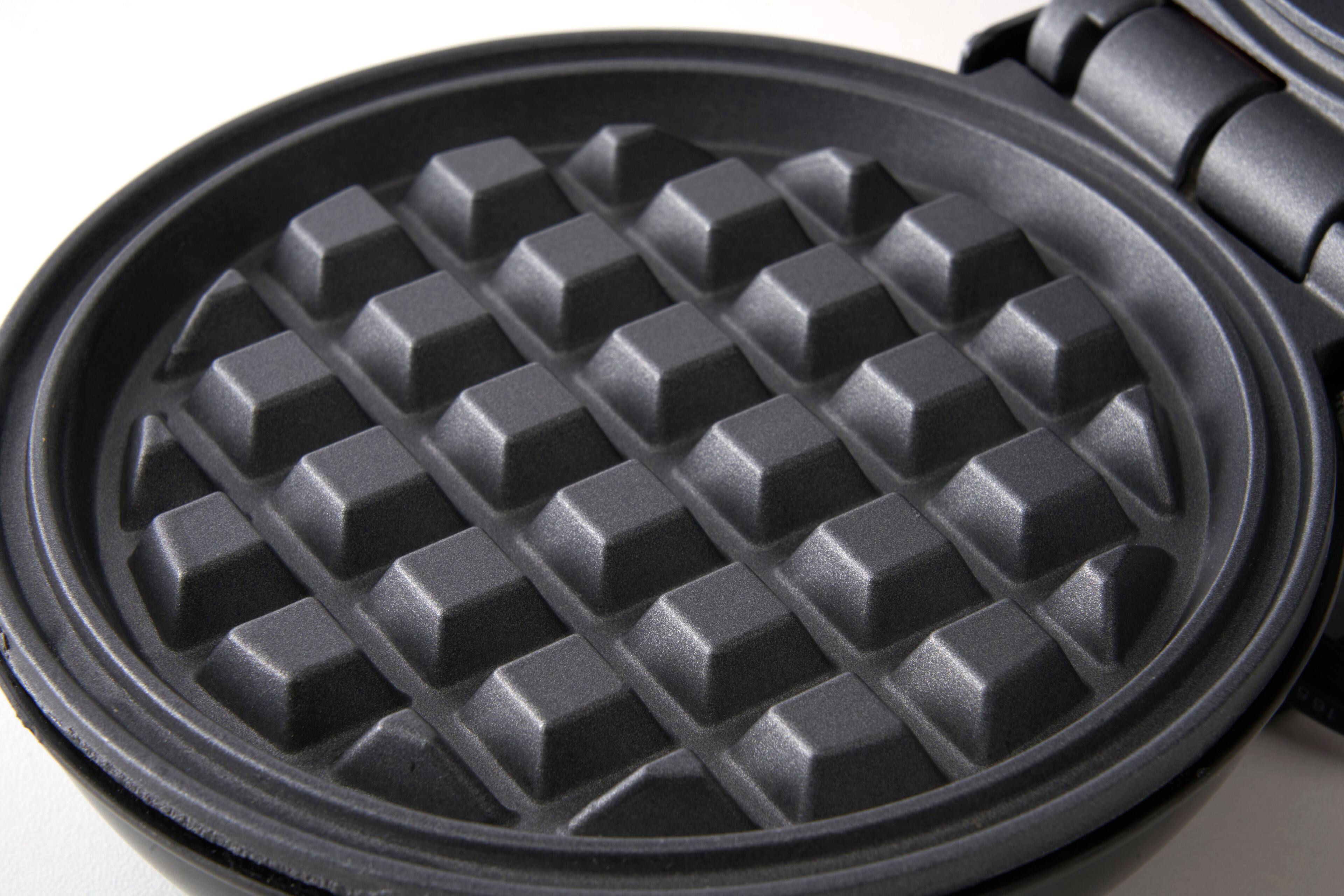 Alt View 4. Uber Appliance - Uber Appliance Mini Waffle Maker - Create Delicious Mini Waffles in Minutes - Red.