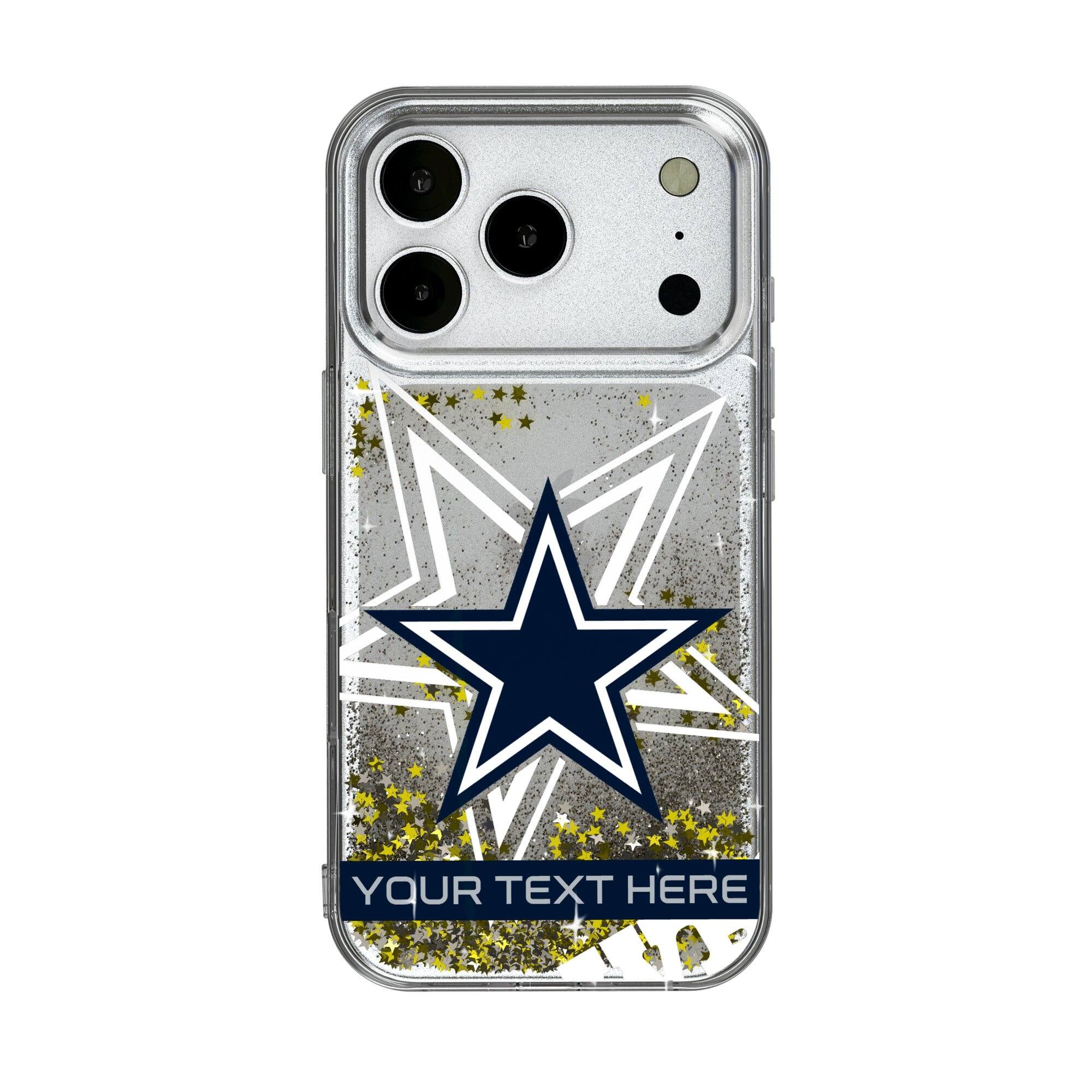 Keyscaper - NFL - Dallas Cowboys Personalized Tilt Design iPhone Glitter Phone Case - 13 - Multicolor price history on PriceWatchPro