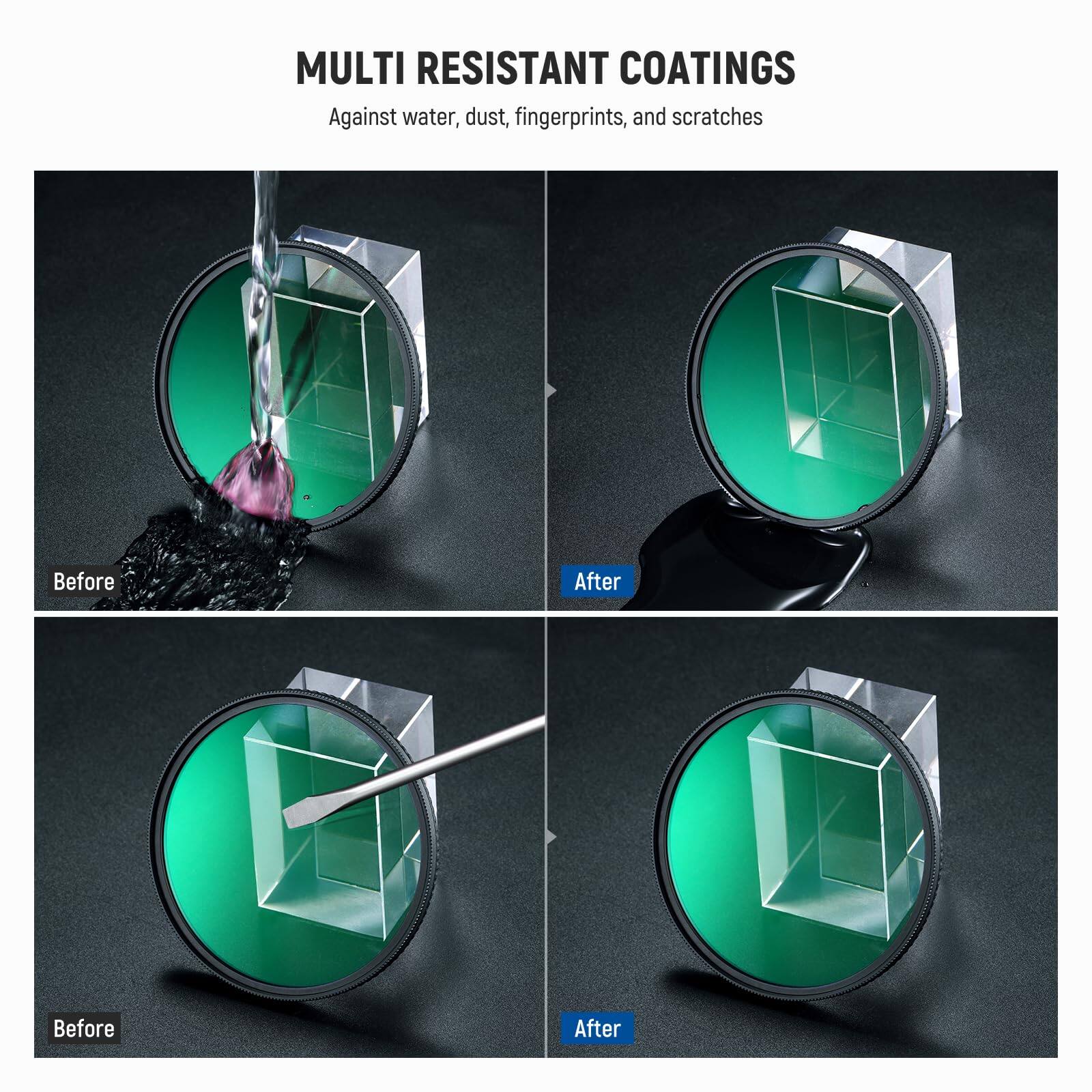 MULTI RESISTANT COATINGS  
Against water, dust, fingerprints, and scratches  

Before After  
Before After