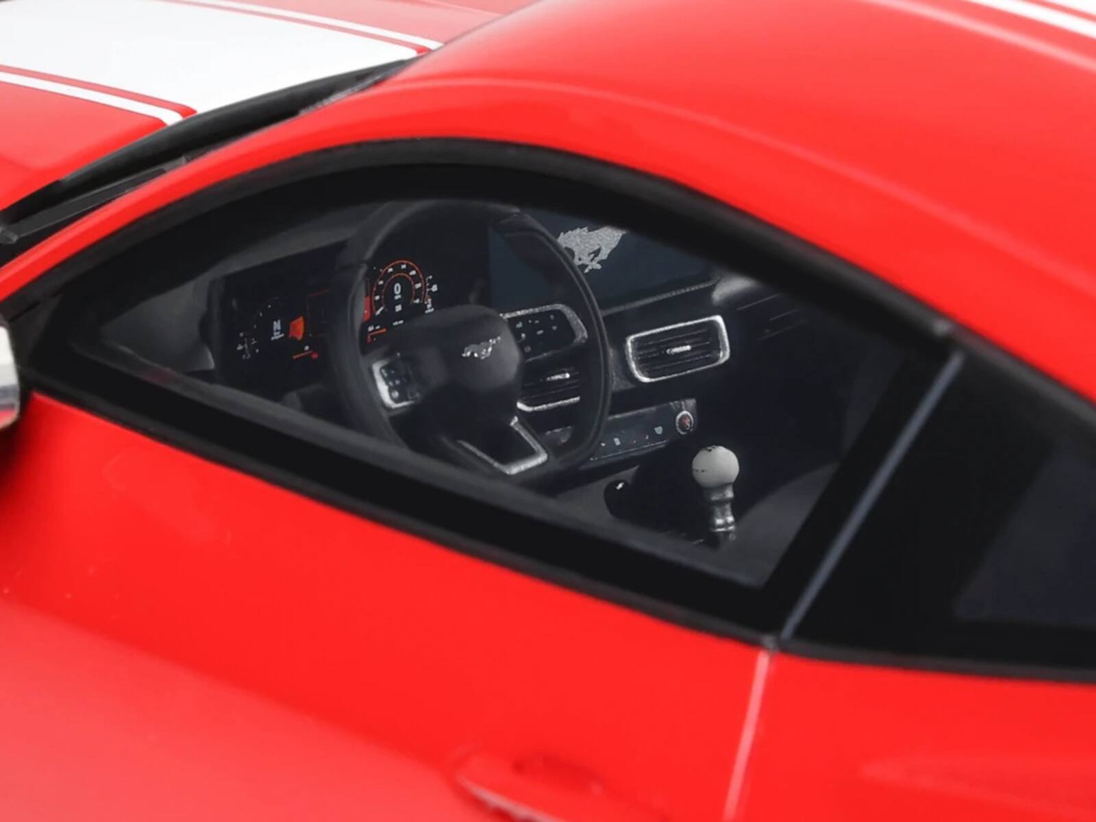Alt View 1. GT Spirit - 2025 Shelby Mustang Supersnake Race Red with White Stripes 1/18 Model Car by GT Spirit.