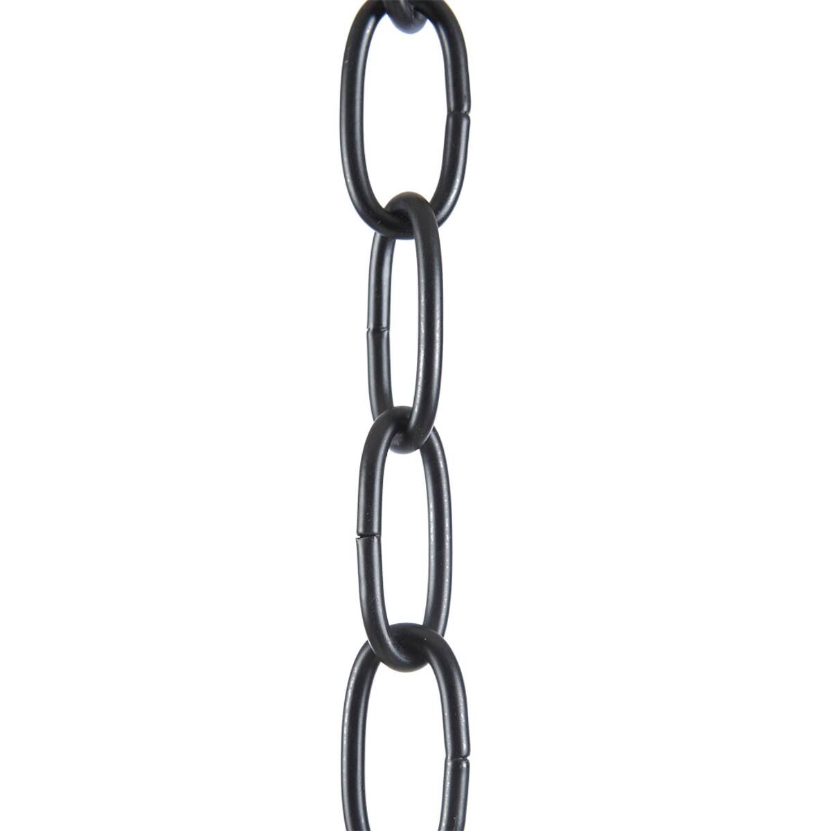 Alt View 3. Loheer - Loheer 6 Light Metal Chandelier Matte Black Adjustable Chain Dining Room Ceiling Light.