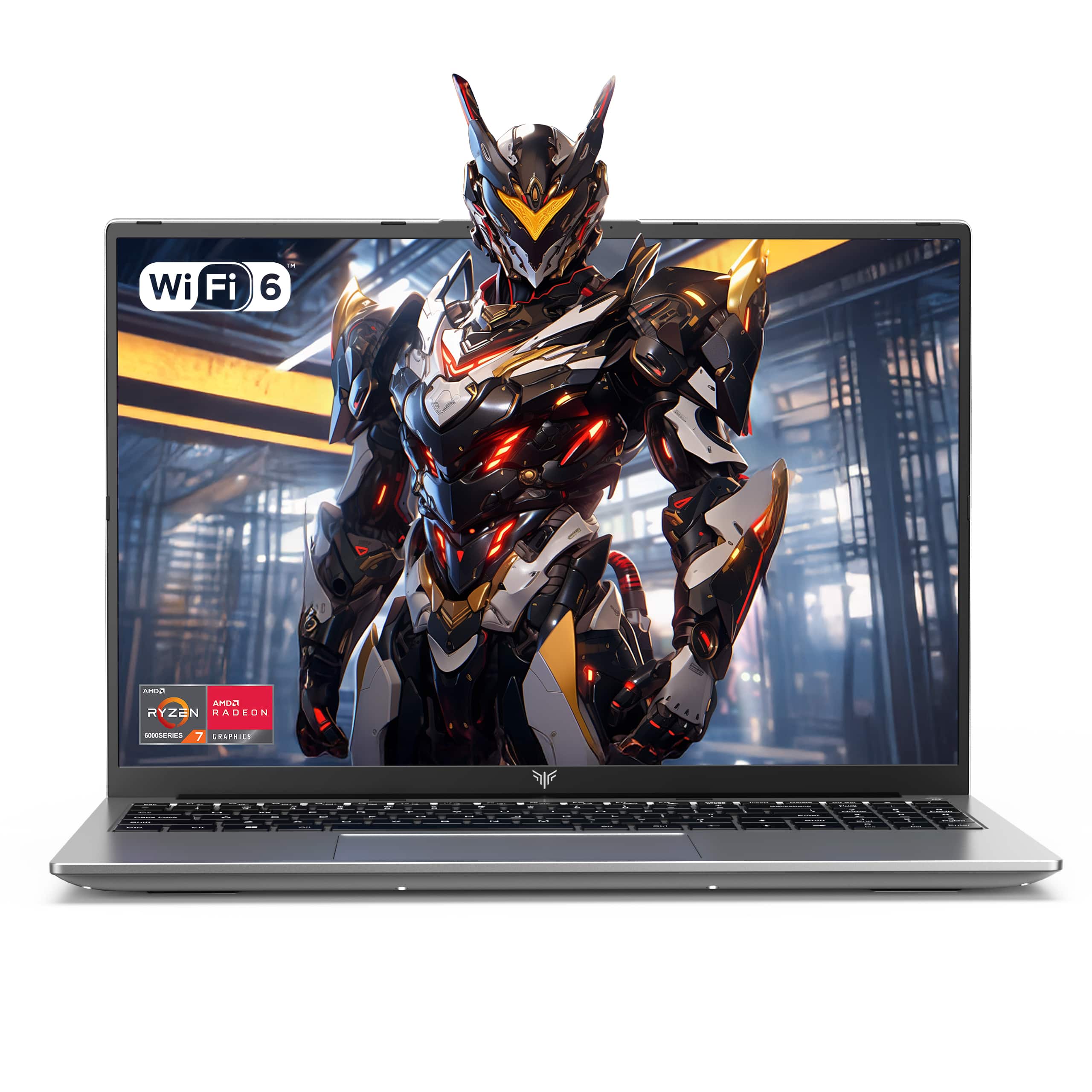 Front. ACEMAGIC - RX16 - 16" Gaming Laptop - AMD Ryzen 7 7735HS(8C/16T, Up to 4.7GHz) - AMD Radeon 680M - 16GB DDR5 - 512GB SSD - Grey.