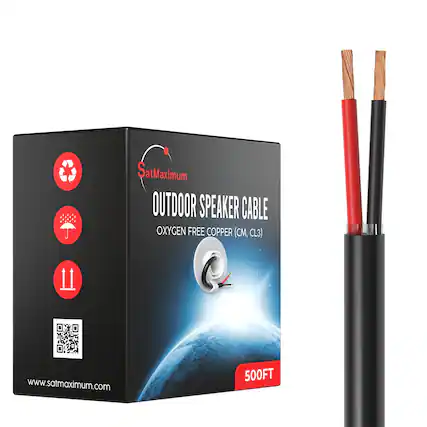 SatMaximum OUTDOOR SPEAKER CABLE OXYGEN FREE COPPER (CM, CL3)
www.satmaximum.com
500FT