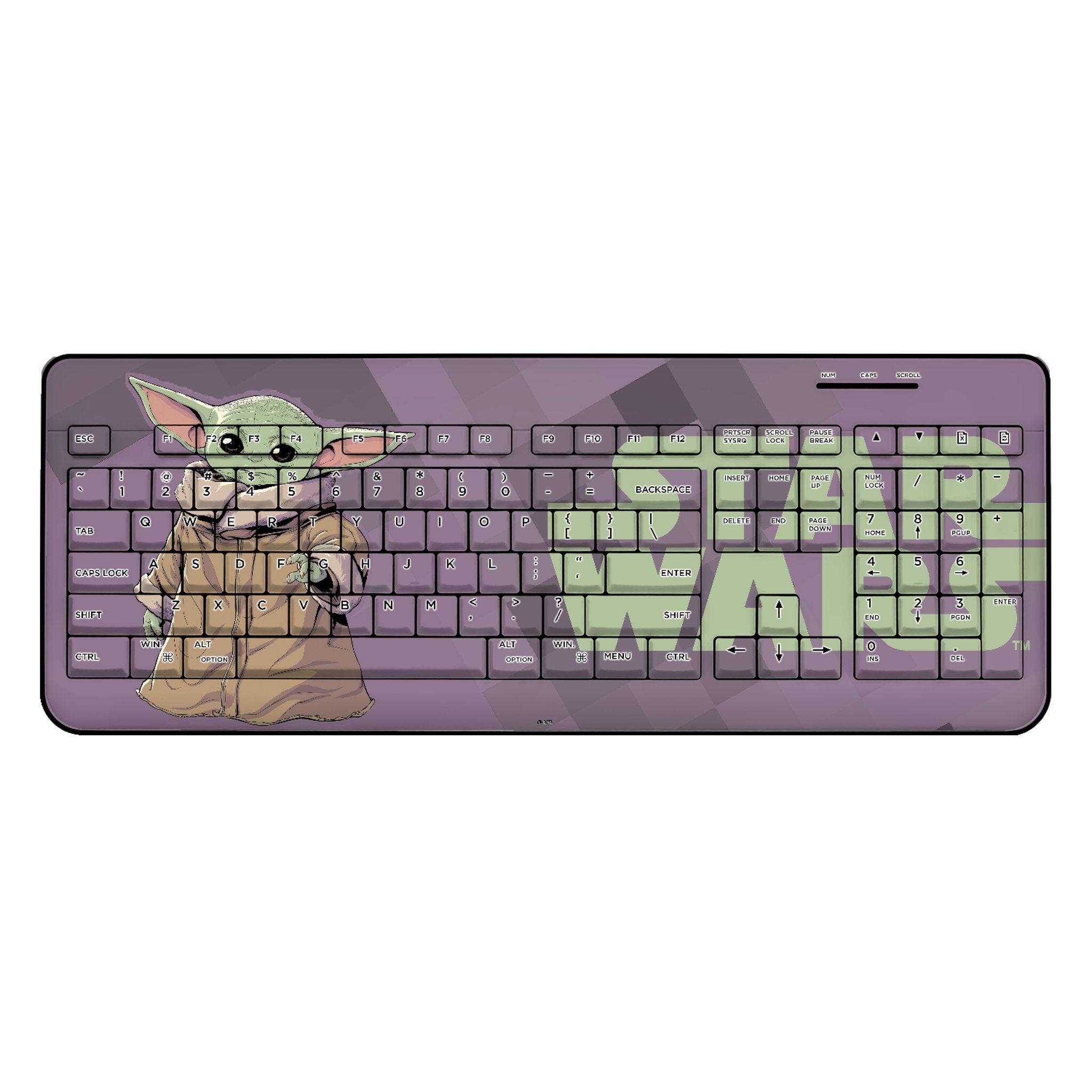 Keyscaper - Star Wars: The Mandalorian Color Block Wireless USB Keyboard - Grogu