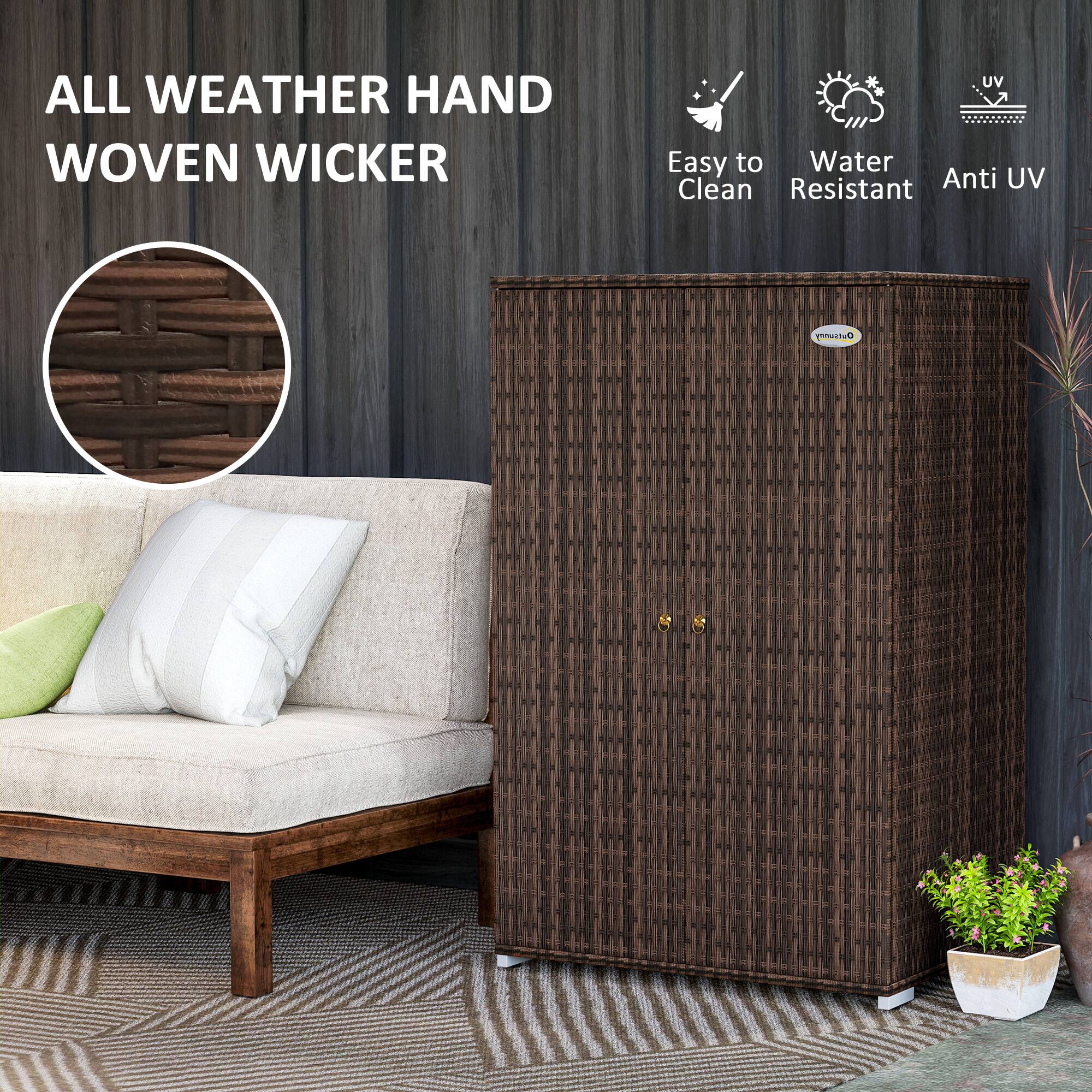 ALL WEATHER HAND WOVEN WICKER, Easy to Clean, Water Resistant, Anti UV