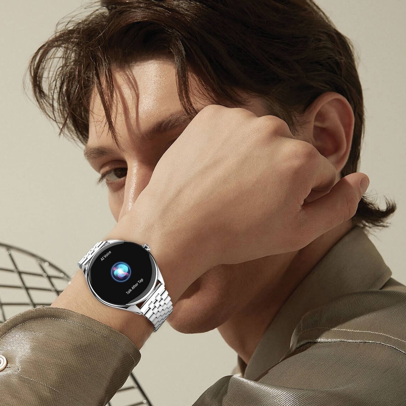 Sure, here is the corrected and grouped text:

- "AI Voice"
- "Tap to start"