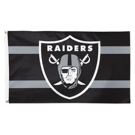 WinCraft - Las Vegas Raiders 3' x 5' Horizontal Stripe 1-Sided Deluxe Flag - Multicolor