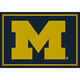 Imperial - Michigan Wolverines 5'4'' x 7'8'' Spirit Rug - Black