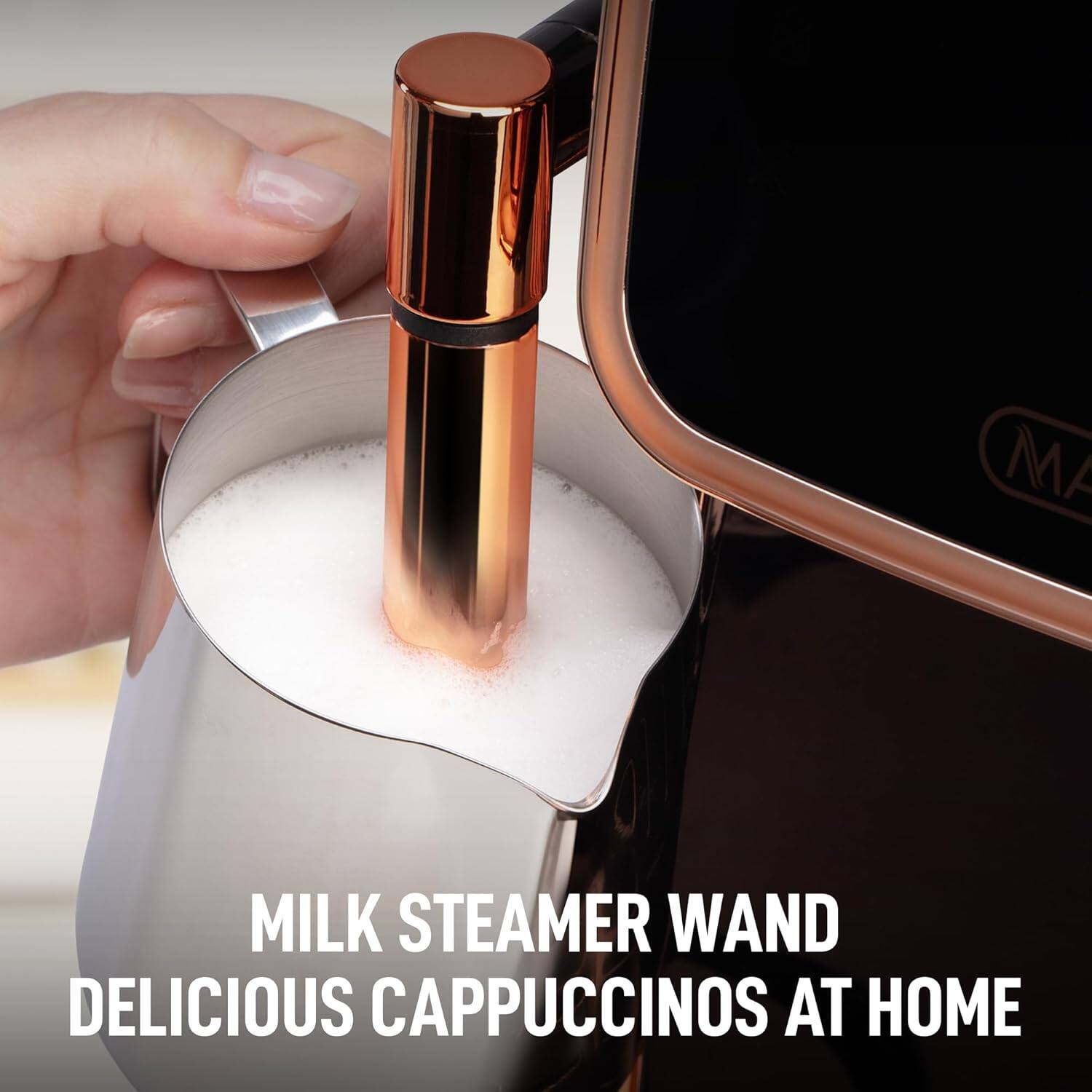 MILK STEAMER WAND DELICIOUS CAPPUCCINOS AT HOME