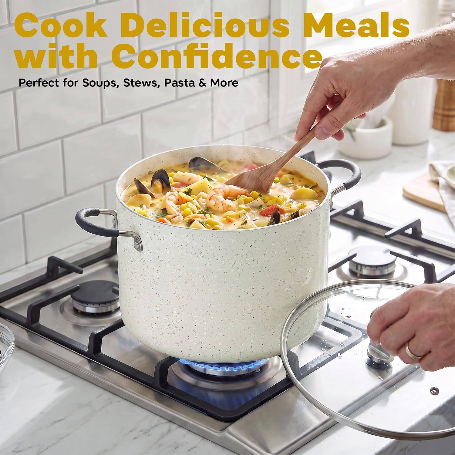 Cook Delicious Meals with Confidence  
Perfect for Soups, Stews, Pasta & More