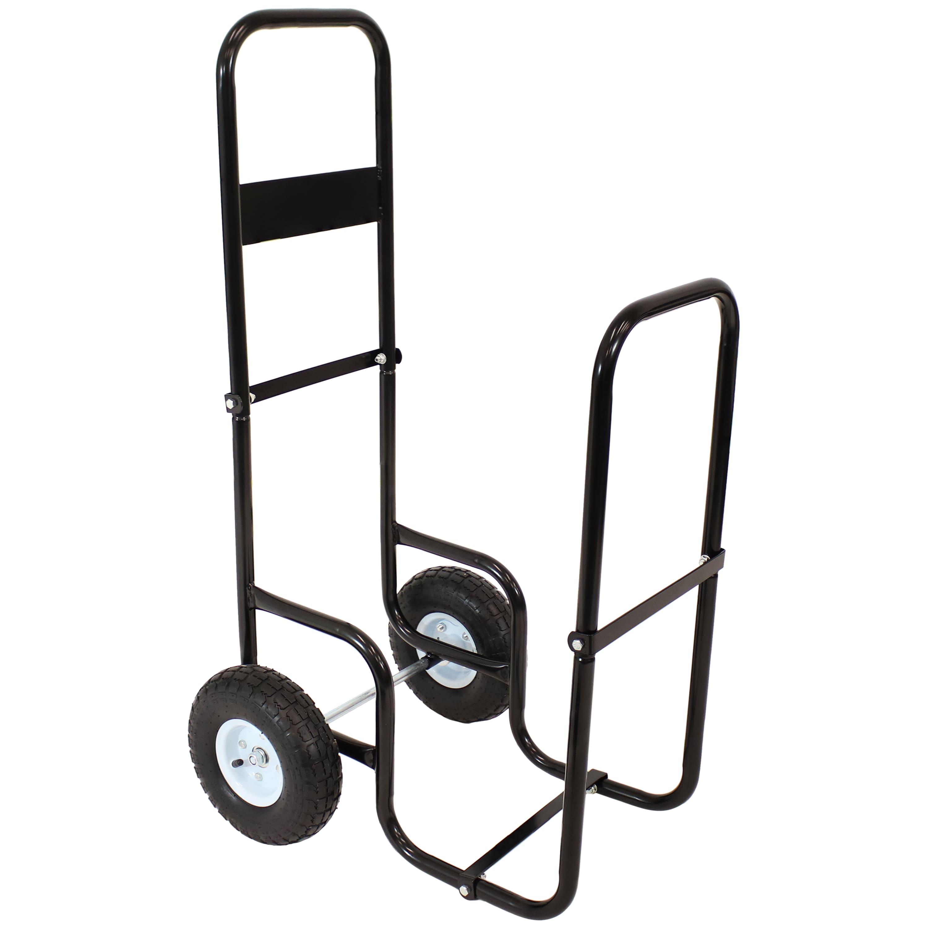 Sunnydaze - Powder-Coated Steel Log Cart Carrier and Storage Rack with Wheels - Black price history on PriceWatchPro