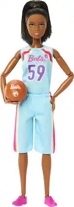 Mattel - Barbie Careers Made to Move Basketball Player Doll & Accessories, Brunette - Collectibles - Multicolor