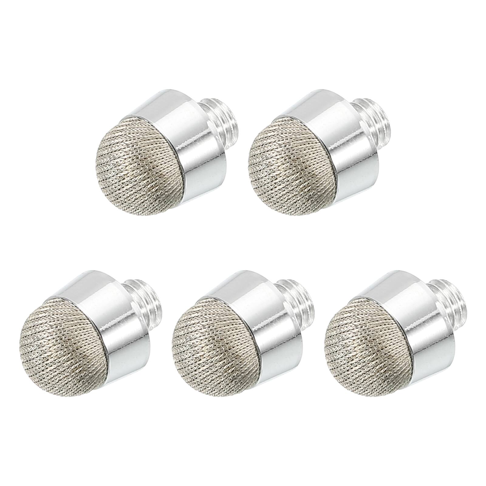 Front. Unique Bargains - 5pcs 8mm Fiber Fine Tips Universal Replacement High Precision for 2 in 1 Stylus Pen Capacitive Touch Screen Devices - Silver.