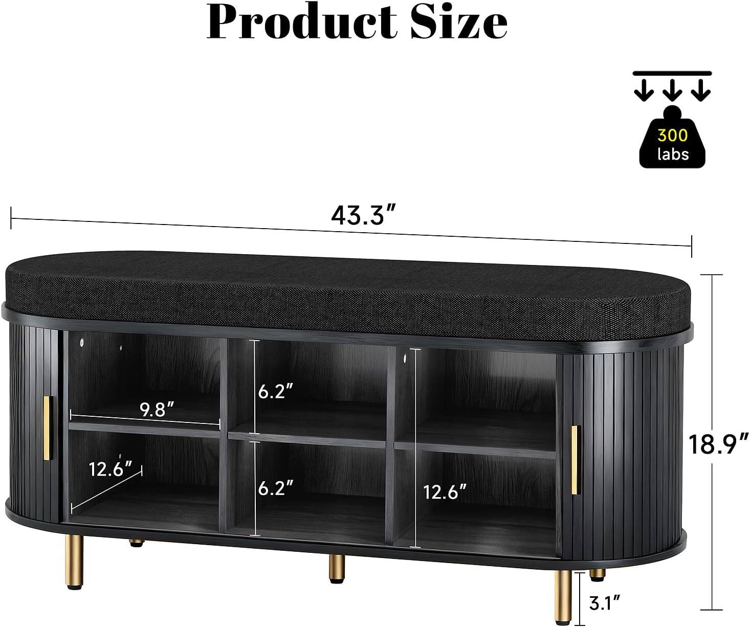 Product Size  
300 lbs  
43.3" x 9.8" x 12.6" x 6.2" x 6.2" x 12.6" x 18.9" x 3.1"