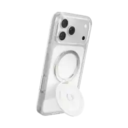 PopSockets - MagSafe Kick-Out Universal Magnetic Grip & Stand with Adapter Ring for Cell Phones - Glossy White