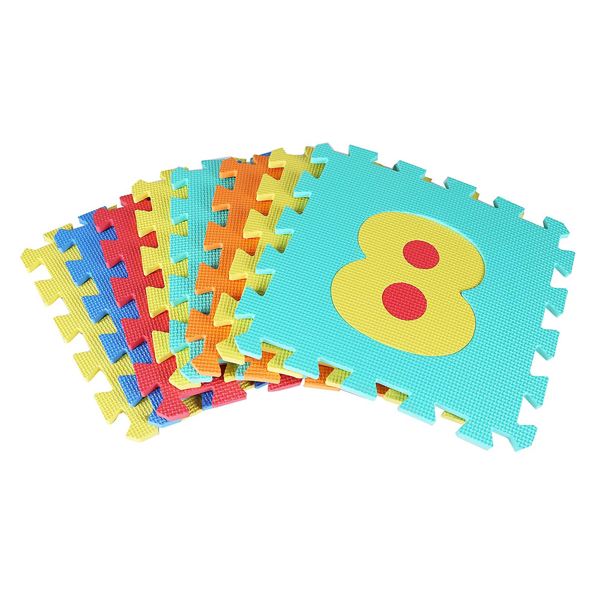 Alt View 6. BalanceFrom Fitness - BalanceFrom 9 Color Thick Interlocking Letter Puzzle Foam Exercise Play Mats, 36 - Multi-color.