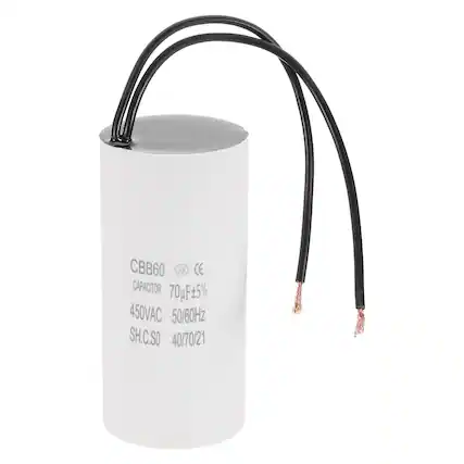 CBB60
CAPACITOR
70µF ±5%
450VAC
50/60Hz
SH.C.SO
40/70/21