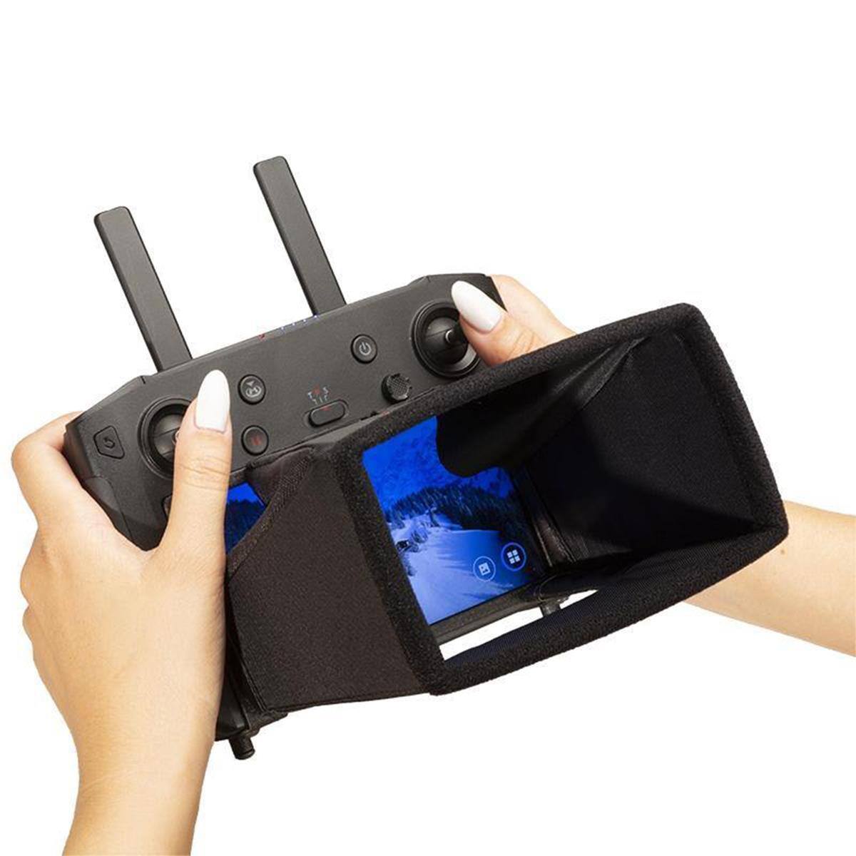 Alt View 2. Hoodman - Hoodman Aviator Magnetic Sunshade Hood for DJI Smart /RC/RC 2/RC Pro Controllers, Black.