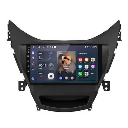 * 6:13 PM - Navi 0 km/h Music Application 06:13 Friday UNKNOWN UNKNOWN ouTube FMe Manager ImagetScan C Video Pay Shore Rao DVR REC F - rvma