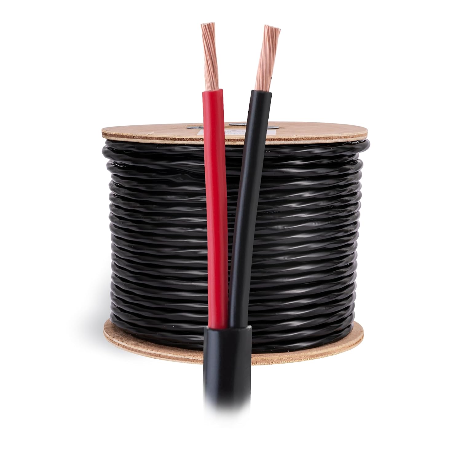 Cables Direct Online - 14/2 250ft Speaker Wire Outdoor Direct Burial CCA Bulk Audio Cable, UV Resistant In-Ground Home Theater Stereo Cable - Black