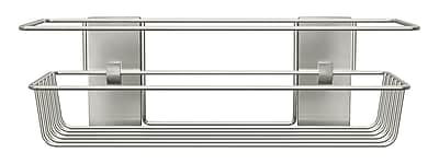 Alt View 1. Command - Shower Caddy, Satin Nickel, 1 Caddy, 1 Prep Wipe, 4 Large Water-Resistant Strips/Pack - Silver.