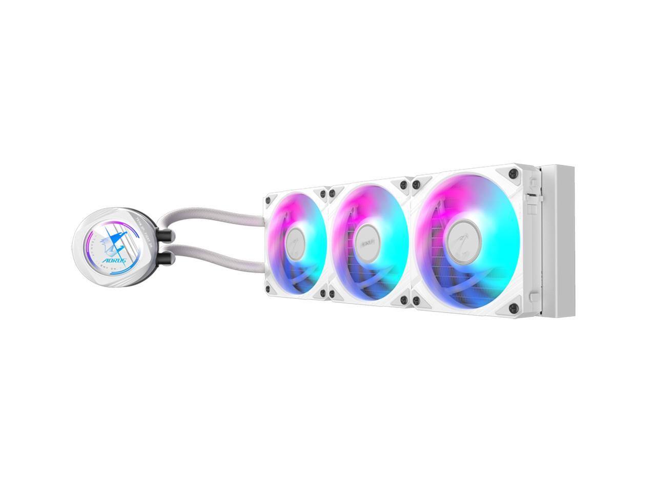 Alt View 1. GIGABYTE - AORUS WATERFORCE II 360 ICE, 360mm Radiator, 3x120mm ARGB Fans, LGA1700/1851/AM5 - ARGB.